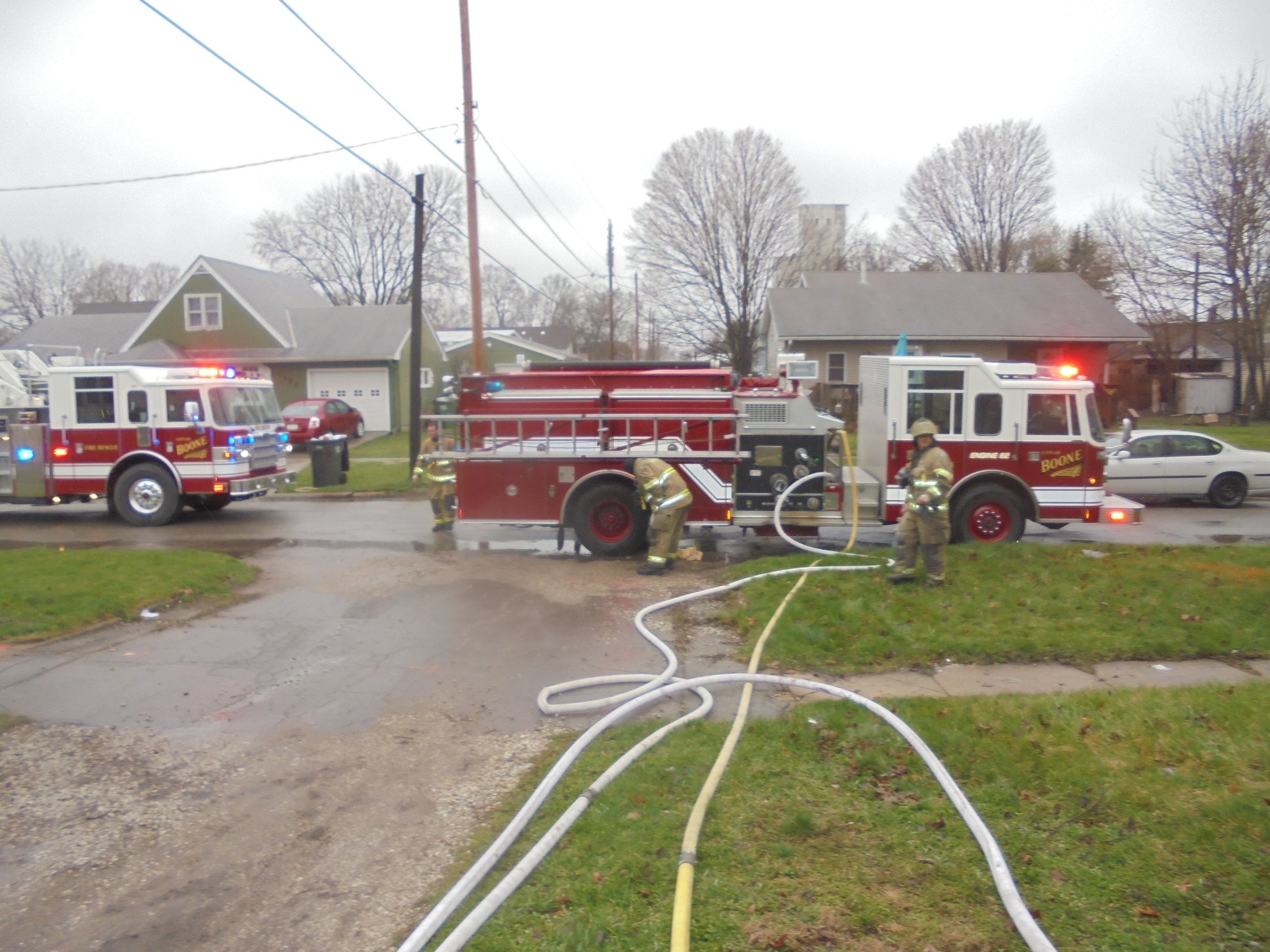 Boone Fire Department Responds to Structure Fire