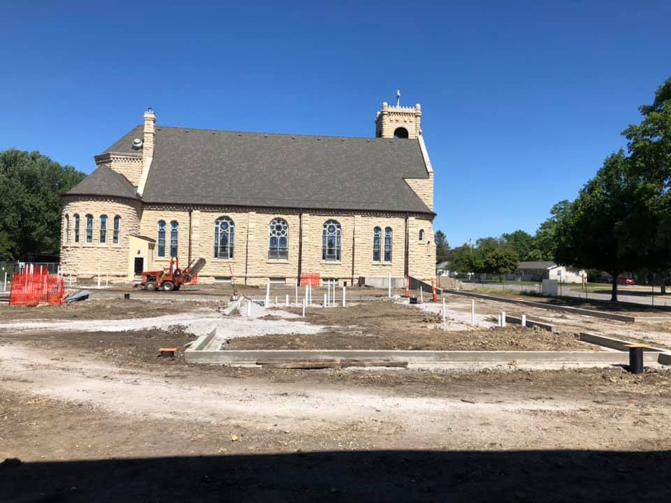 Sacred Heart Catholic Church Parish Hall Progress