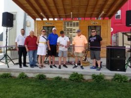 Left to Right, State Senator Jesse Green, Council Members Steven Ray, Holly Stecker, BJ McGinn, Boone Mayor John Slight, Council Members Terry Moorman and Greg Piklapp