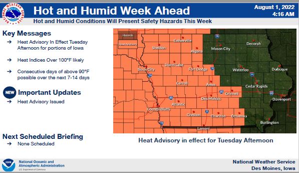 Heat Settles In This Week Kwbg Radio Boone Iowa 5782
