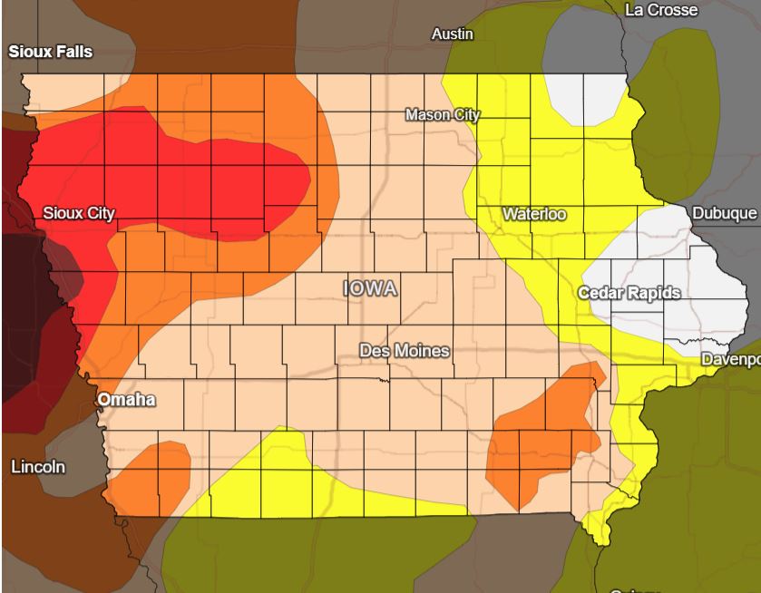 Drought Conditions Unchanged | KWBG Radio | Boone, Iowa