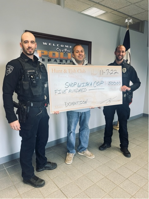 Shop With a Cop donation