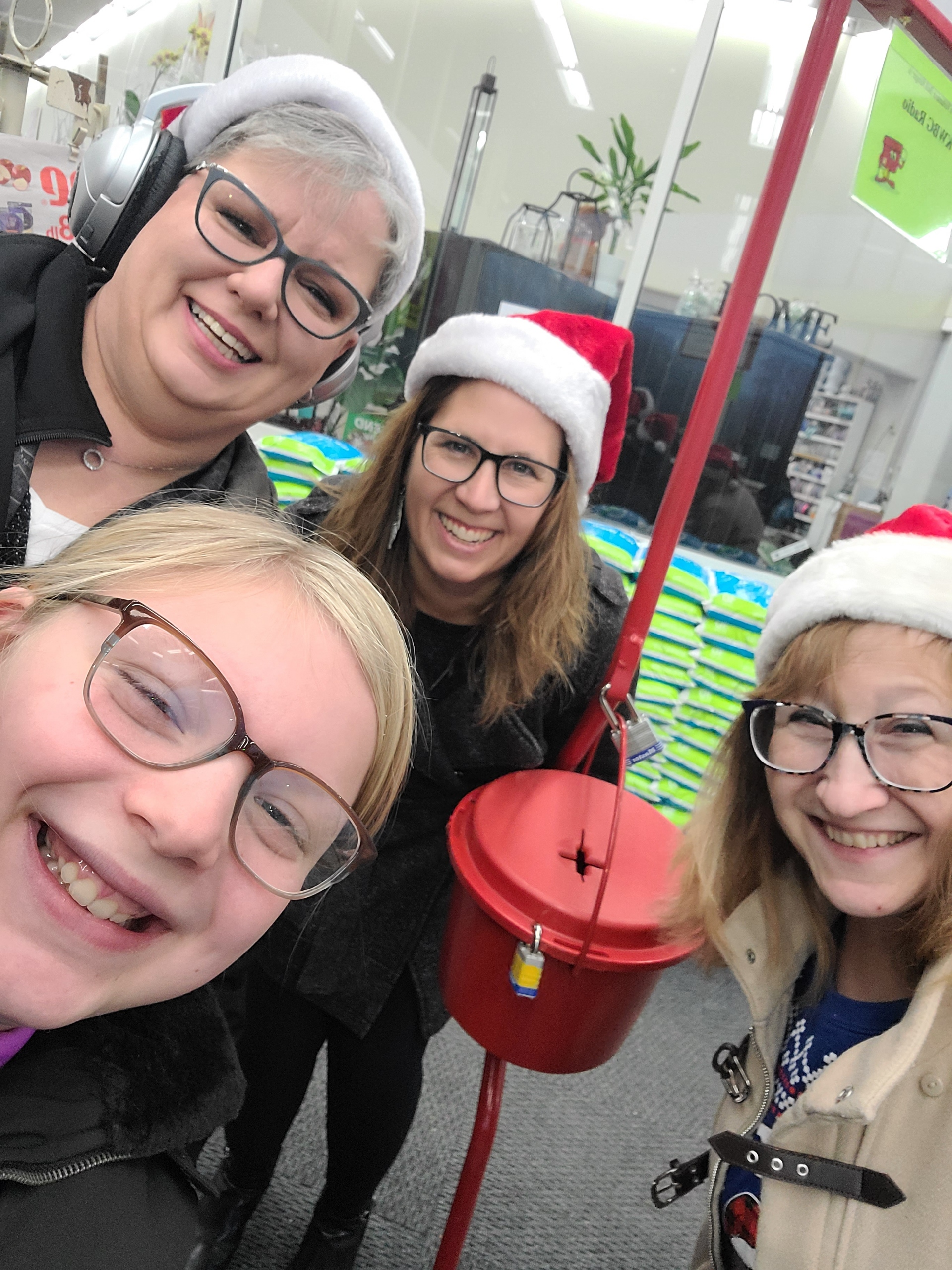 KWBG Staff rings bells for Salvation Army