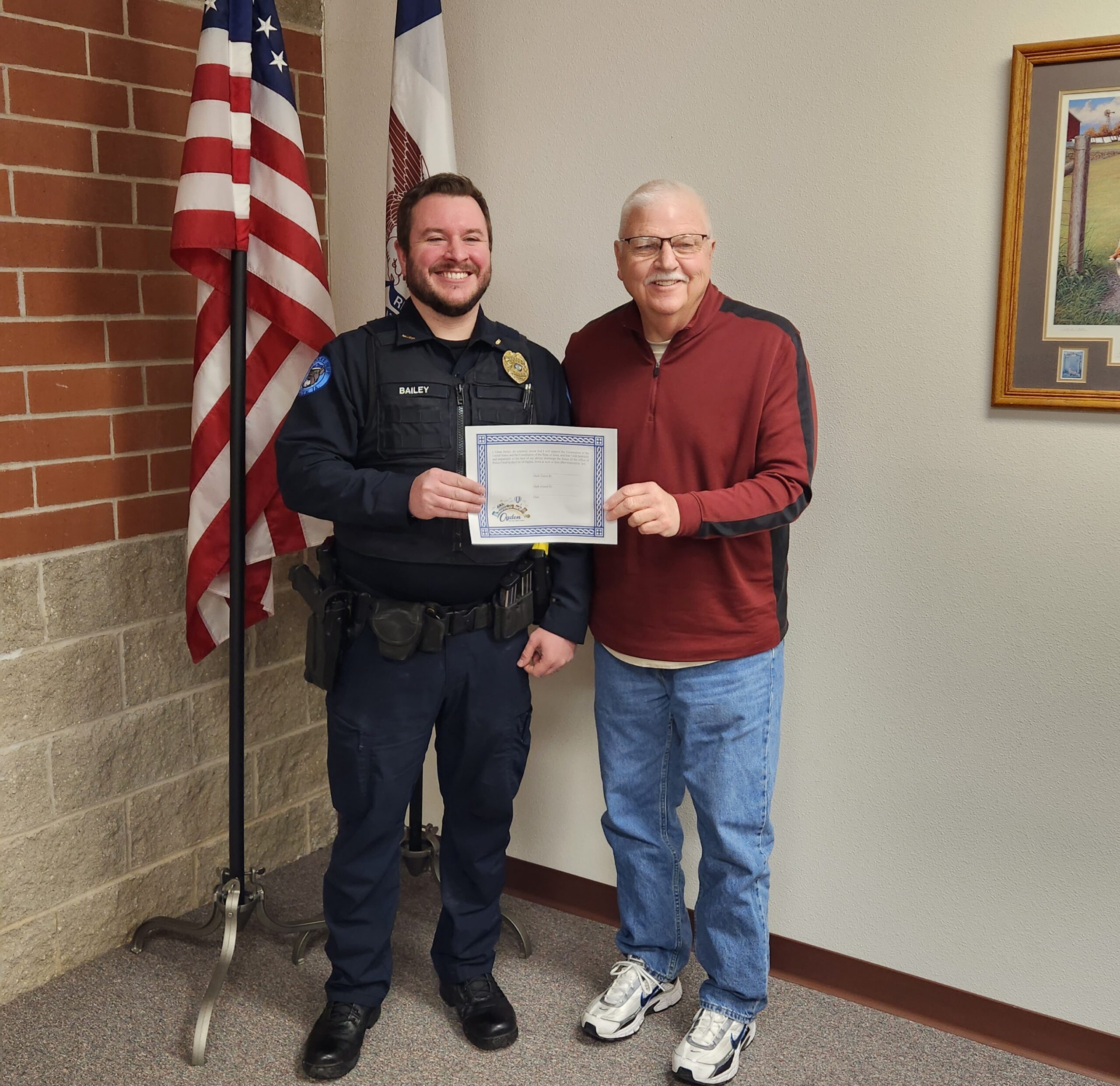 Bailey Sworn In as Ogden Police Chief