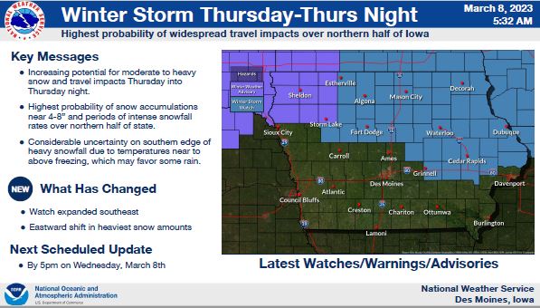 Weather Service Updates Information For Hazardous Weather Conditions ...