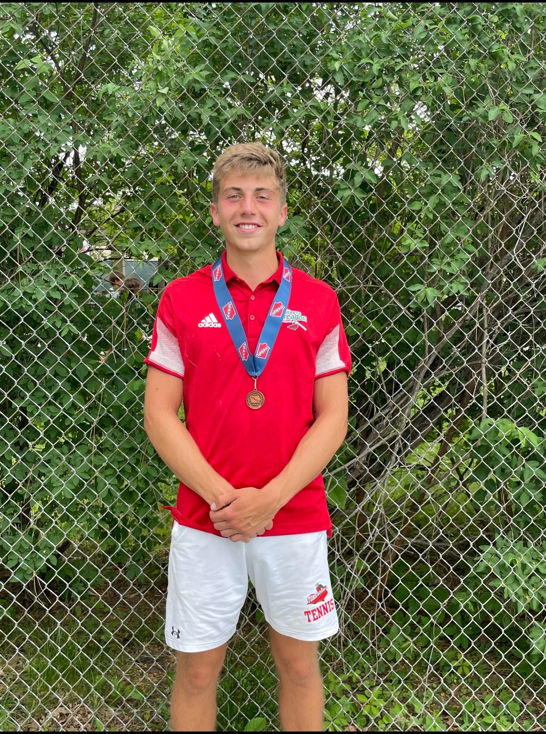 Cody Overland of Boone finishes 6th at Boys State Tennis