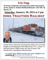 Eric-Fogg-Sat-Jan-20th-2024-at-2-pm-Iowa-Traction-poster