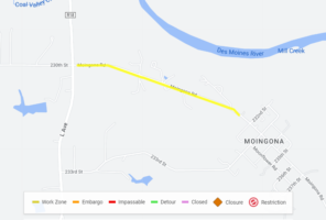 County Pushes Moingona Road Work Back to Next Monday and Tuesday