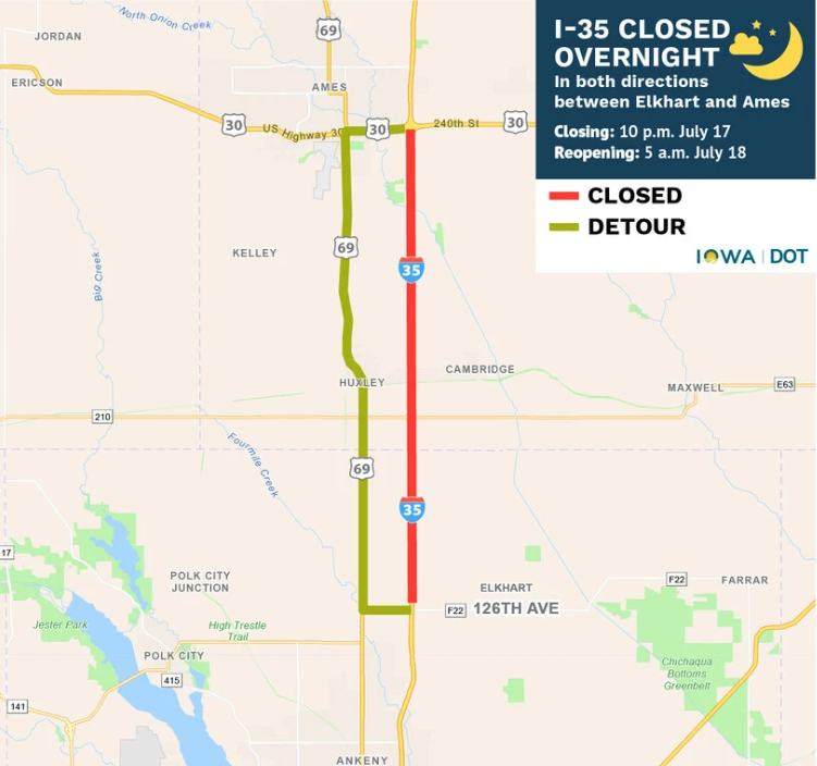 2025 07 17 I35 Detour